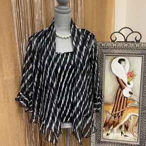 Ease & Elegance | Nicola Twin Set | Stretch Tank & Sheer Jacket